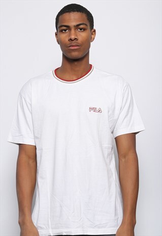 VINTAGE FILA LOGO T-SHIRT WHITE