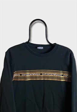 Emporio Armani EA7 Black & Gold Sweater 