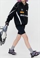 HOODED RACING JACKET MOTORSPORT BOMBER MOTORCYCLE COAT
