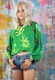 PICASSO BOTANICS CROP TROUSERS & TOP CO-ORDINATES 