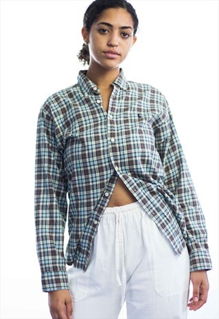 VINTAGE POLO RALPH LAUREN FLANNEL SHIRT LOGO 90S X 7.2