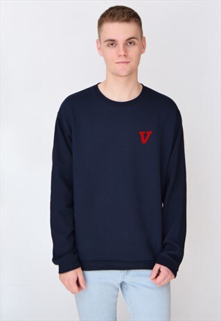 NAVY V (RED) SWEATSHIRT