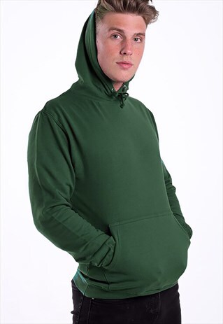 54 FLORAL PREMIUM BLANK PULLOVER HOODY - FORREST GREEN