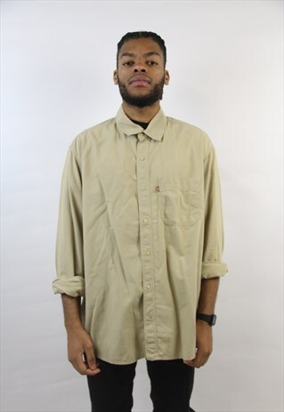 VINTAGE 90'S LEVI'S BEIGE SHIRT
