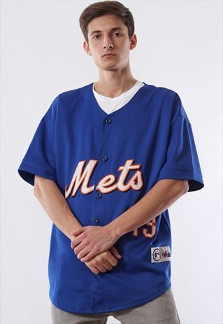 VINTAGE METS ALFONSO MAJESTIC TOP SHIRT 90S BLUE