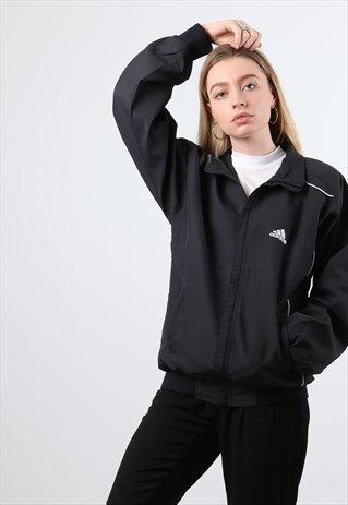VINTAGE ADIDAS MEDIUM BLACK JACKET