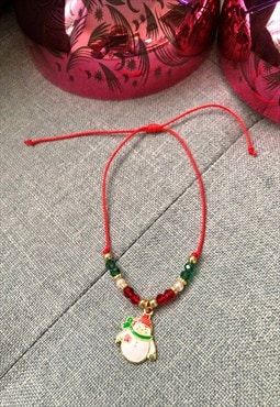 Snowman Christmas Bracelet 