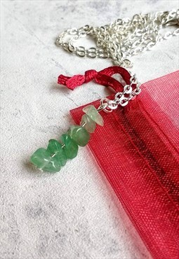 Handmade Green Aventurine Gemstone Necklace