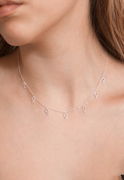 Droplet Necklace Sterling silver
