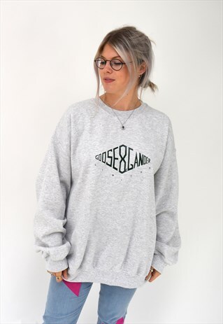 G&G UNISEX ASH DIAMOND SWEAT