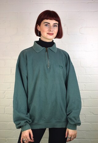 VINTAGE 90'S BOSS 1/4 ZIP SWEATSHIRT