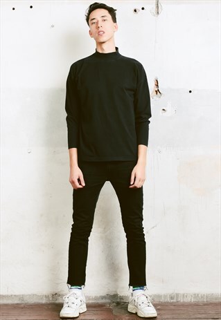 VINTAGE 90S BLACK TURTLENECK