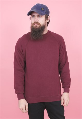 VINTAGE PLAIN MAROON SWEATSHIRT /R1204