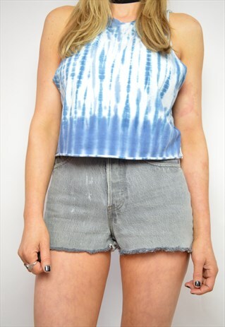 90S LEVI'S GREY STONE WASH HIGH WAIST DENIM JEAN SHORTS