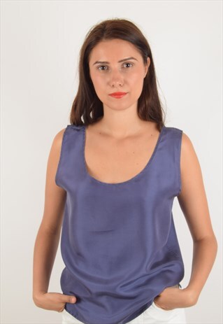 VINTAGE SILK TOP SIZE S (1245)