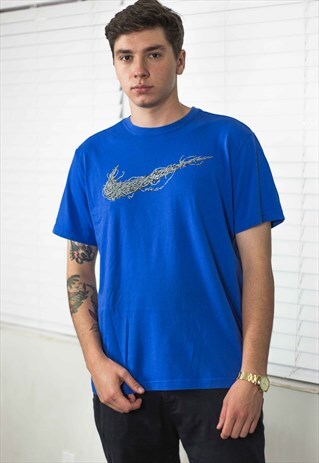 VINTAGE NIKE T-SHIRT LOGO 90S L 5.6
