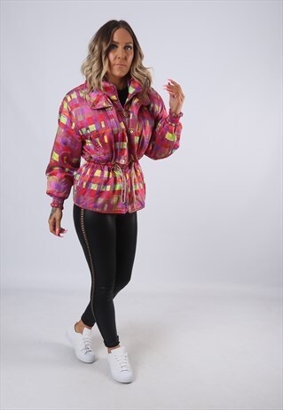 SKI SPORTS JACKET FITTED 90'S UK 10 (EA9P)