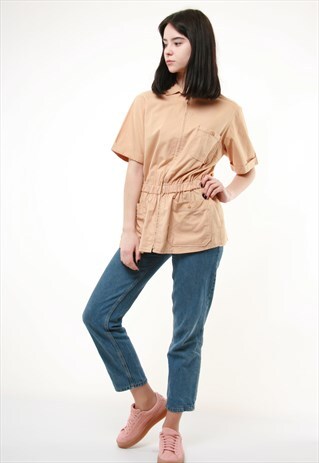 90S VINTAGE WORKWEAR ARMY SHIRT BLOUSE 306