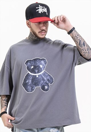 BEAR PRINT LOOSE T-SHIRT