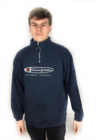 VINTAGE CHAMPION 1/4 ZIP SWEATSHIRT