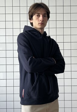 PRADA Hoodie Sweatshirt Red Tab Sweater Black 