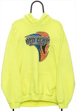 Retro Red Clay Racing Graphic Yellow Hoodie Womens