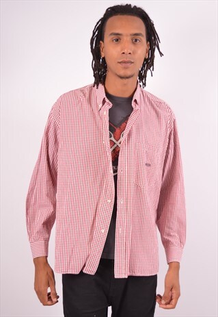 VINTAGE MISSONI SPORT SHIRT CHECK MAROON