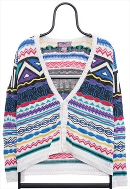 Vintage Concrete Knit Multicoloured Cardigan Womens