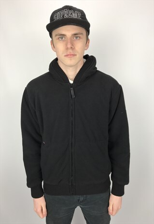 90S VINTAGE SCHOTT SHERPA FLEECE HOODED JACKET