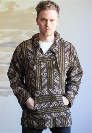 VINTAGE BAJA MEXICAN HOODIE