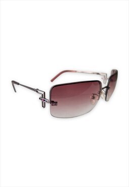 Vintage Y2K Fendi Sunglasses pink gradient lens FF monogram