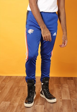 ADIDAS BLUE TRACK TROUSERS