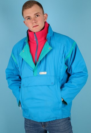 VINTAGE SKI JACKET IN BLUE NJ568