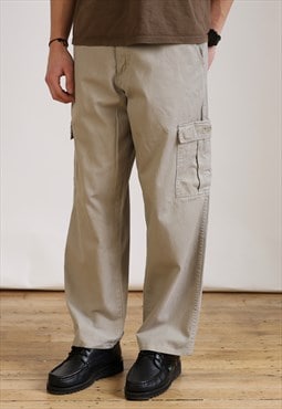 Vintage Wrangler Cargo Pants Men's Beige