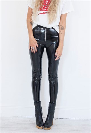 ONLY BY THE NIGHT VINYL TROUSERS