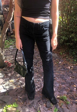 90'S/Y2K VINTAGE VELVET KICK FLARES