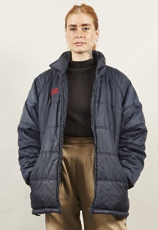 VINTAGE 90'S UMBRO OVERSIZED NAVY PUFFER JACKET