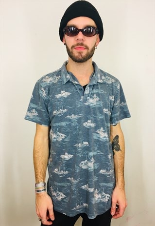 VINTAGE 90S PRINT PATTERN SHIRT
