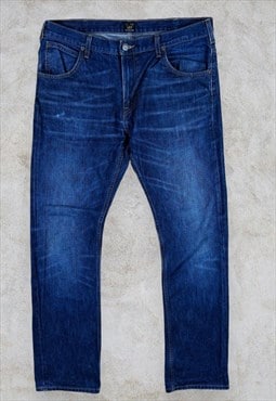 Lee Jeans Zed Blue Straight Leg Regular Men's W36 L34