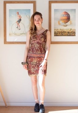 Brown hand-made Indian style dress