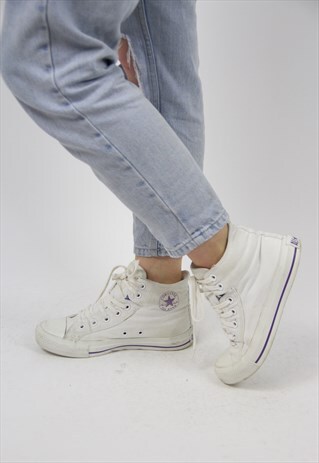 VINTAGE CONVERSE WHITE TRAINERS