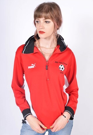 VINTAGE PUMA TRACK JACKET RED