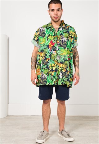 VINTAGE 80S HAWAIIAN SHIRT / S1801
