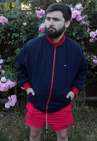 VINTAGE LACOSTE BOMBER HARRINGTON JACKET