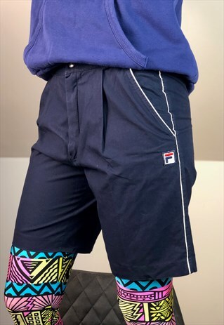 FILA ITALY BLUE TENNIS SHORTS SPORT 90S VINTAGE