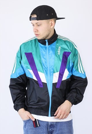 VINTAGE MENS ADIDAS ORIGINALS TRACK SUIT JACKET