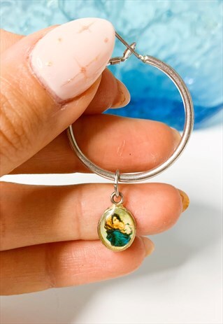 SAINT CHARM SINGLE HOOP EARRING