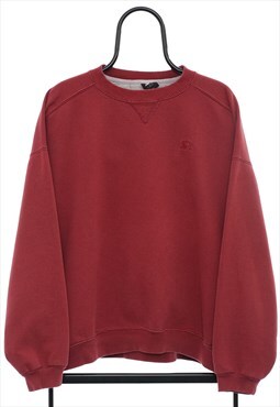 Vintage Starter Logo Maroon Sweatshirt Mens
