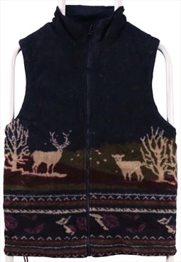 Vintage 90's Apt 9 Vests Christmas Vest Sleeveless Zip Up