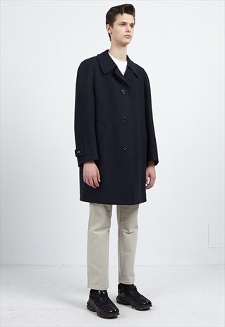 VINTAGE NAVY TRAVEL CAR COAT